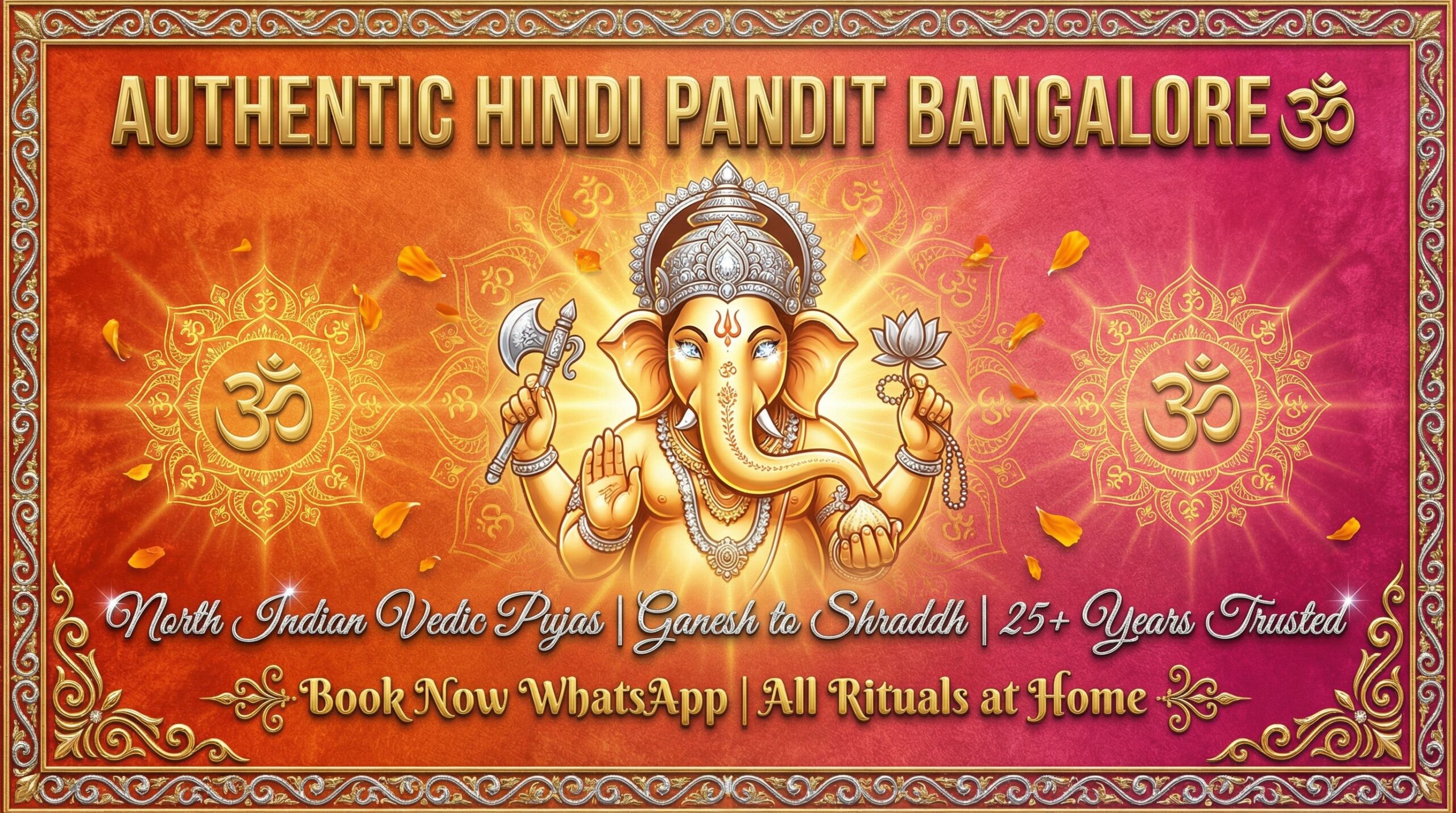 Hindi pandit in Bangalore performing puja